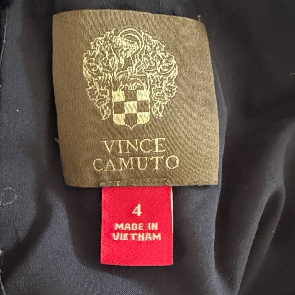 Vince Camuto Dark Blue Lace Flutter Sleeve Dress - Picture 8 of 13